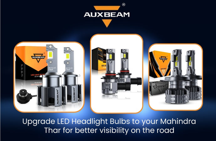 Upgrade LED headlight bulbs to your Mahindra Thar