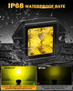 3.5 Inch 40W Flush Mount Amber LED POD Light