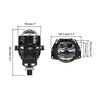 3 Inch 136W 6000K Double Hyperboloid Bi-LED Projector Laser LED Fog Light