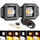 3 Inch 72 Watt 6 Modes White & Amber Sqaure POD Lights