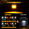 3 Inch 72 Watt 6 Modes White & Amber Sqaure POD Lights