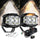 4 inch 92W 8960 LM Side Shooter LED Pod Lights With Amber DRL