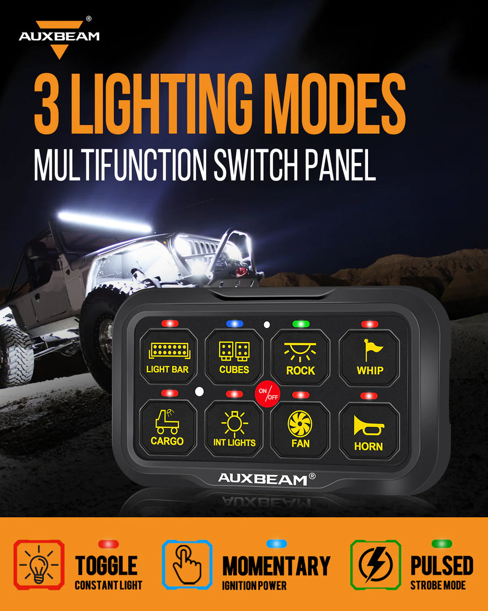 Buy RA80 X2 RGB 8 Gang Switch Panel Online in India