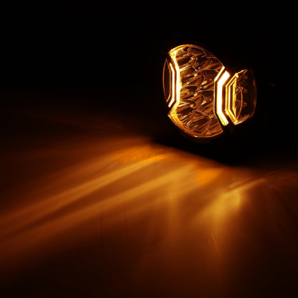 5 Inch 172W LED Side Shooter White & Amber POD Lights