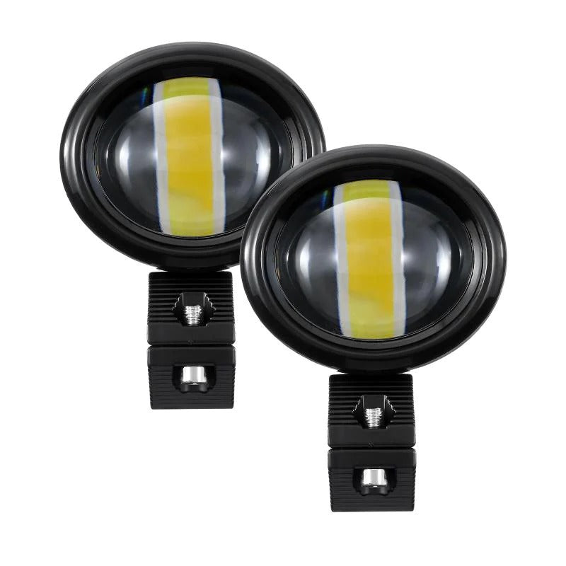 3 Inch 6 Modes White&Amber Round LED Driving POD Lights