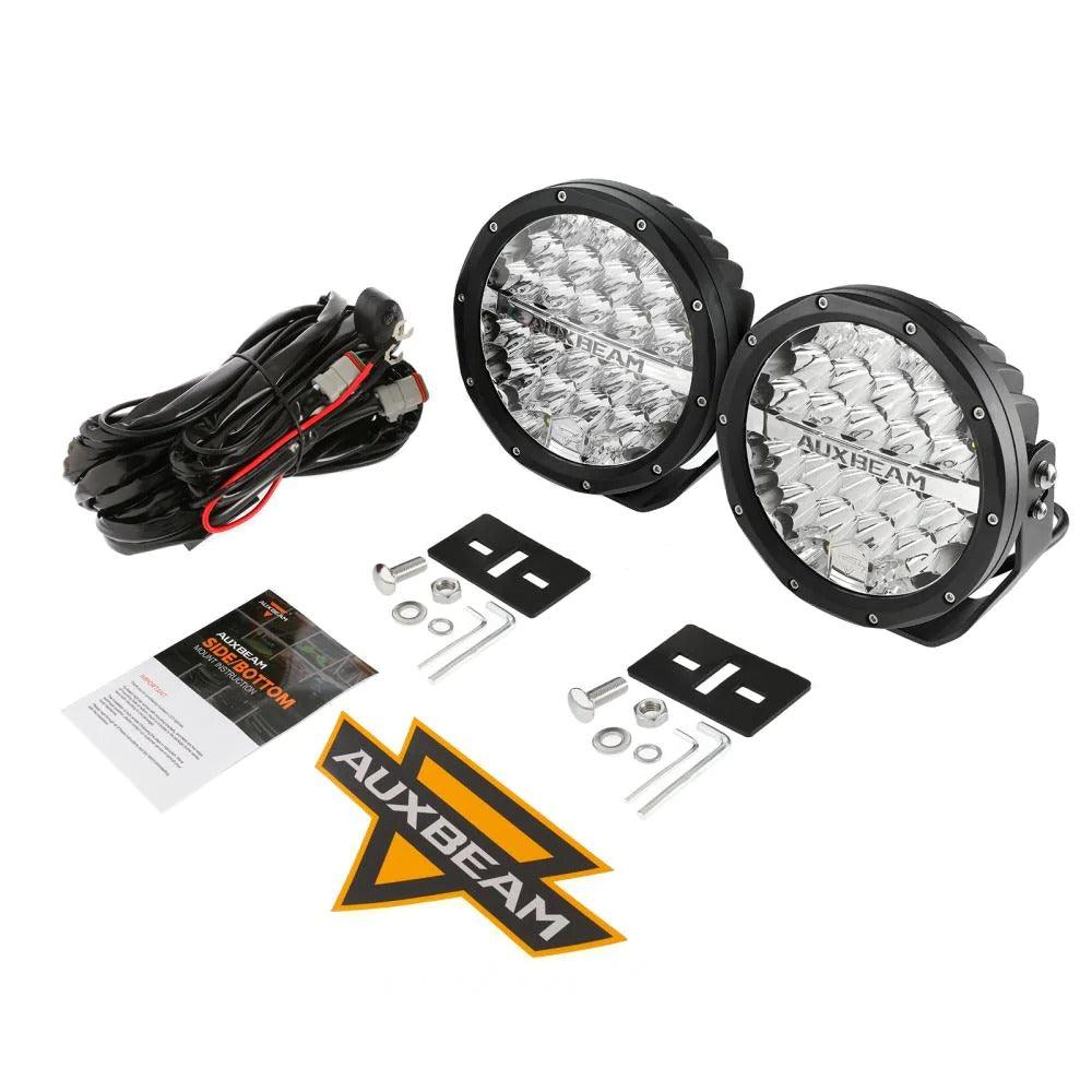 7 Inch 240W 24000Lumens Black LED Driving Lights - AUXBEAM INDIA