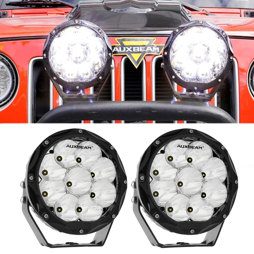 7 Inch 90W Round Spot Beam Offroad LED Driving Lights W/SAE Compliant –  AUXBEAM INDIA