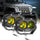 4 Inch 30W Square LED 3000K Spot/Flood Beam Amber LED Pod Lights - AUXBEAM INDIA