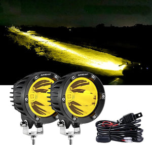 4 Inch 72W Round Spot White/Amber LED POD Light