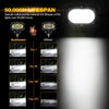 4 Inch 30W Square LED 6000K Spot/Flood Beam White LED Pod Lights - AUXBEAM INDIA
