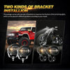 3 Inch 6 Modes White&Amber Round LED Driving POD Lights