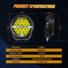 7 Inch 240W 24000Lumens Black LED Driving Lights - AUXBEAM INDIA
