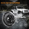 7 inch 80W 8000Lumens LED Headlight RGB Flowing Halo Ring - AUXBEAM INDIA