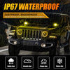 4 Inch 30W Square LED 3000K Spot/Flood Beam Amber LED Pod Lights - AUXBEAM INDIA