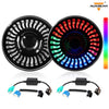 7 inch 80W 8000Lumens LED Headlight RGB Flowing Halo Ring - AUXBEAM INDIA