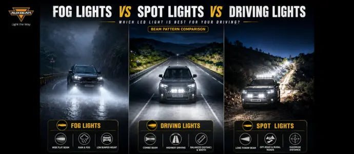 Fog Lights vs Spot Lights vs Driving Lights: What's the Real Difference?