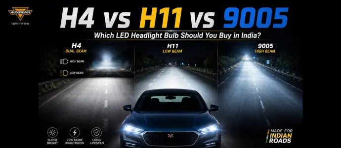 H4 vs H11 vs 9005 — Which LED Headlight Bulb Should You Buy in India?