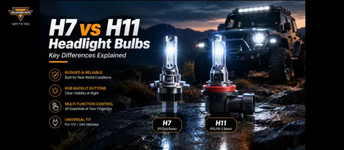 H7 vs H11 Headlight Bulbs: Key Differences Explained