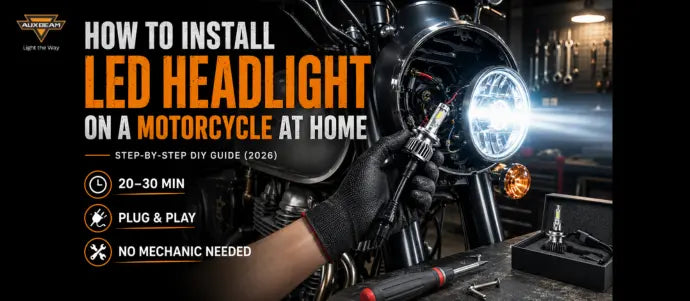 How to Install LED Headlight on a Motorcycle at Home — Step-by-Step Guide for Indian Bikes (2026)
