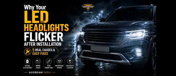Why Does My LED Headlight Flicker After Installation? (All Causes + Fixes)