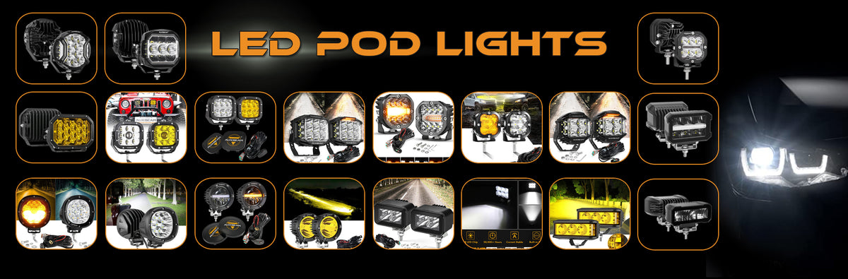 6 Modes LED Pod Lights for Cars Online