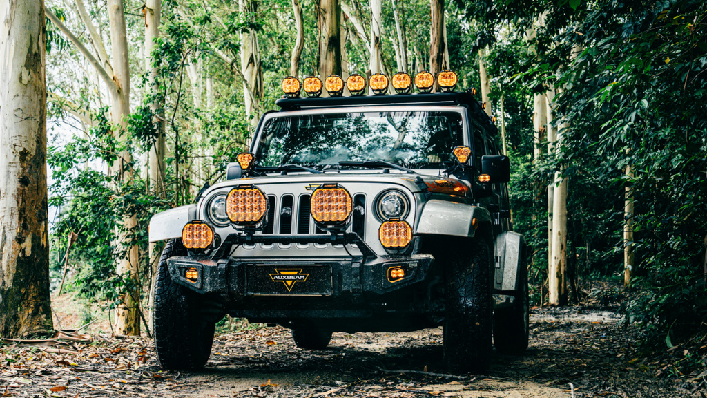 MASTER-T Series 7" Combo Beam Round Off-Road Lights with Amber Backlight