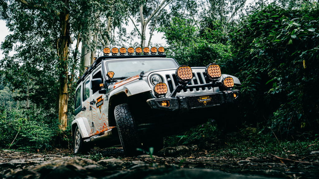 MASTER-T Series 7" Combo Beam Round Off-Road Lights with Amber Backlight