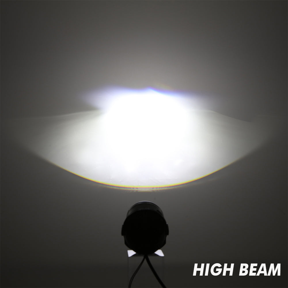 2 Inch 70W Bi-LED Projector Lens Fog Light 6000K Blue Film Lens