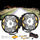 360-Ultra Series 6 Inch 132W Led Spot Driving Light Off Road Lights | White DRL & Amber Light