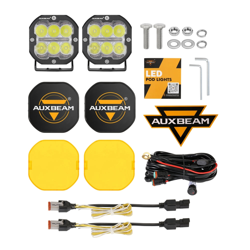 3 Inch 84W LED Combo POD Light Off Road Lights With Additional Power Harness