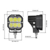 3 Inch 84W LED Combo POD Light Off Road Lights With Additional Power Harness