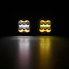 3 Inch 84W LED Combo POD Light Off Road Lights With White & DRL Amber
