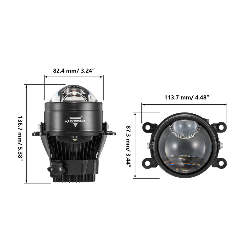 3 Inch 90W Bi-LED Projector Lens Fog Light Hyperboloid Lens