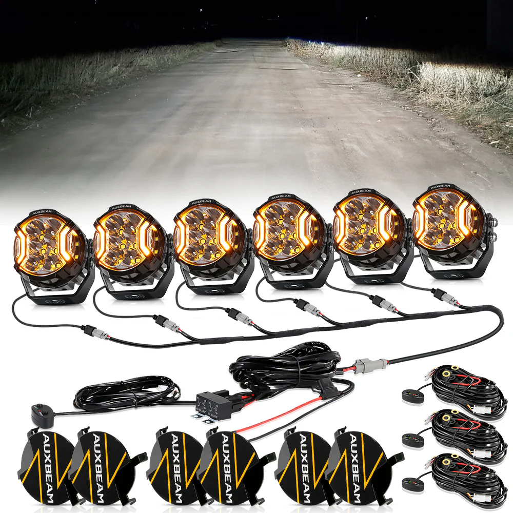 3 Inch 108W LED Side Shooter White & Amber POD Lights | V-Ultra Series