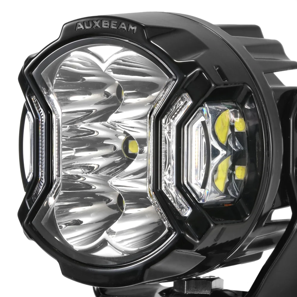 3 Inch 108W LED Side Shooter White & Amber With Additional Power Harness