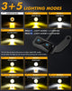 3 Inch Motorcycle Spotlight Bi-LED Projector Lens 120W Dual Color Switchback LED Work Light 3+5 Light Modes [MT8S]