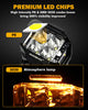 4 inch 92W 8960 LM Side Shooter LED Pod Lights With Amber DRL