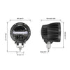 4 Inch 110W Round OFF Road LED Pod Lights Combo Beam With Additional Power Harness