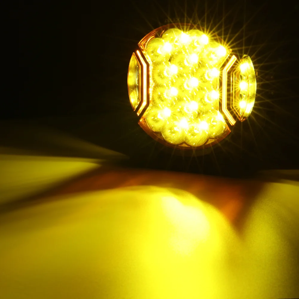 7 Inch 226W LED Side Shooter White & Amber POD Lights | V-Ultra Series