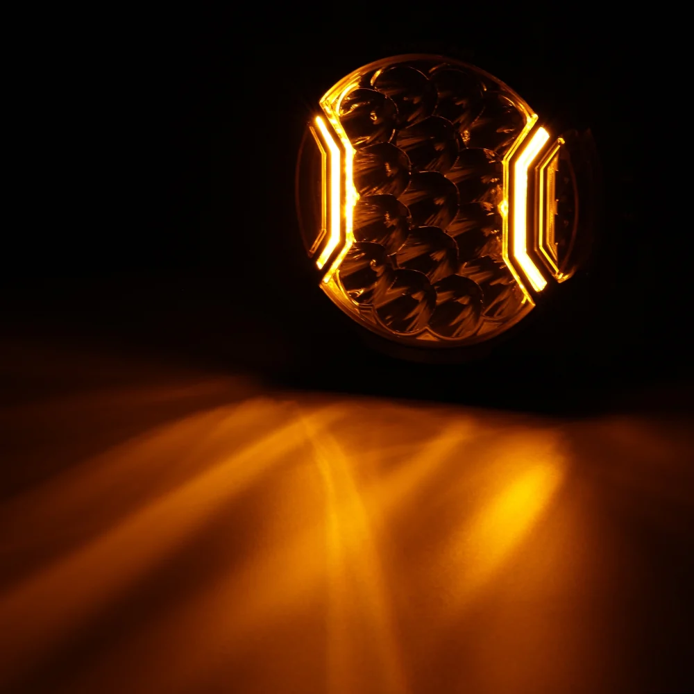 7 Inch 226W LED Side Shooter White & Amber POD Lights | V-Ultra Series