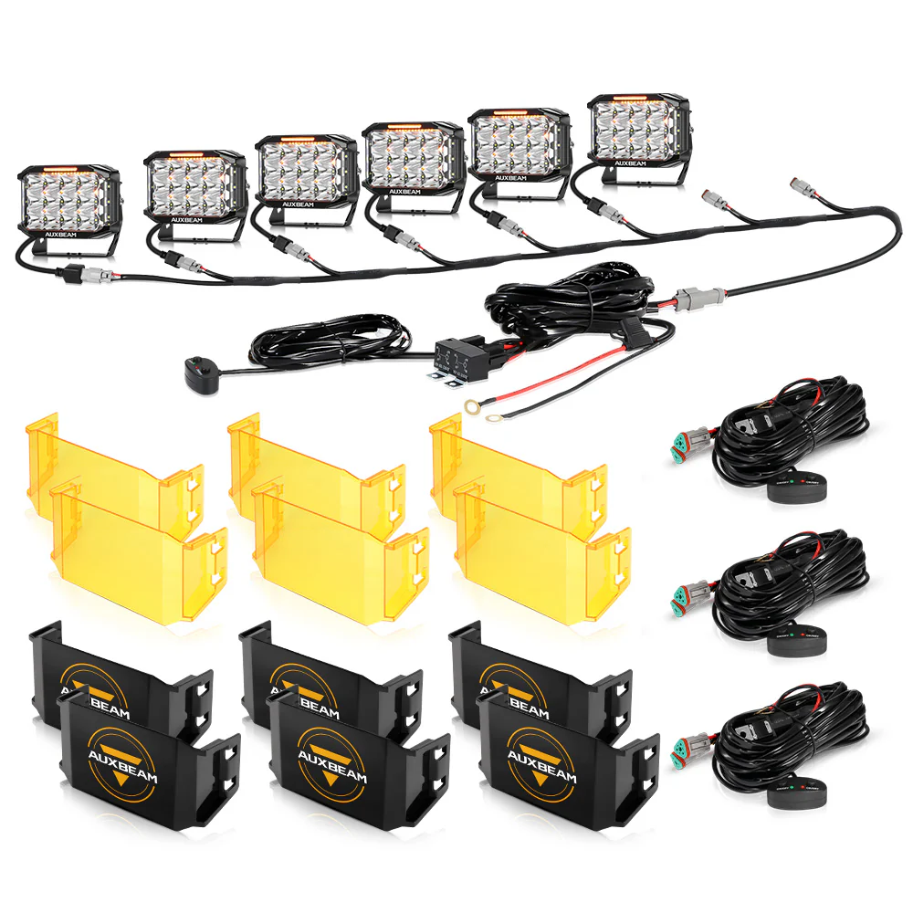 7x5 Inch Rectangle 228 Watt 26100LM Combo Beam Side Shooter | V-Max Series