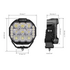 MASTER-T Series 7" Combo Beam Round Off-Road Lights with Amber Backlight