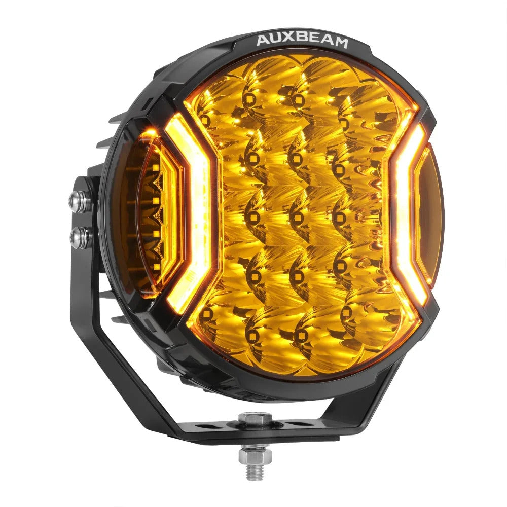 9 Inch 300W LED Side Shooter Driving Lights with Amber DRL | V-Ultra Series