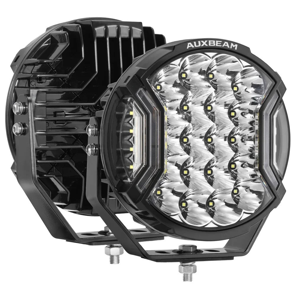 9 Inch 300W LED Side Shooter Driving Lights with Amber DRL | V-Ultra Series