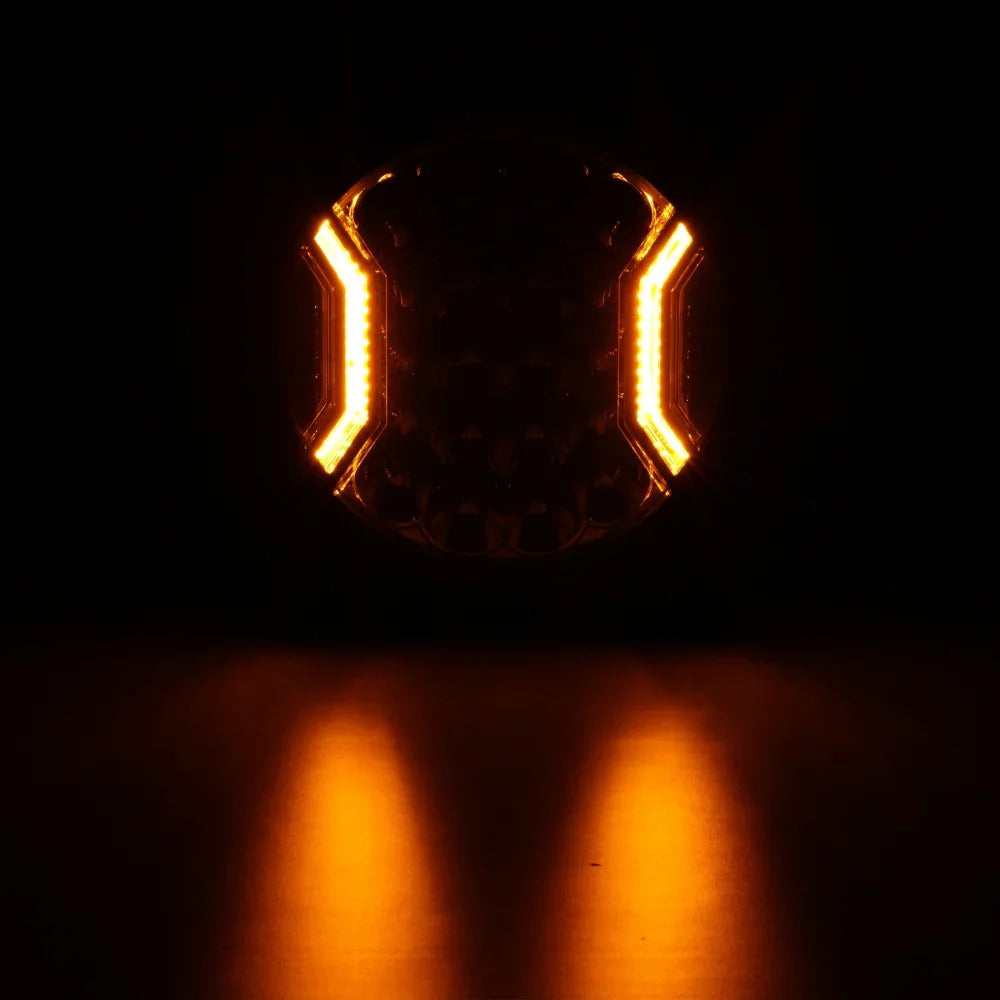 9 Inch 300W LED Side Shooter Driving Lights with Amber DRL | V-Ultra Series