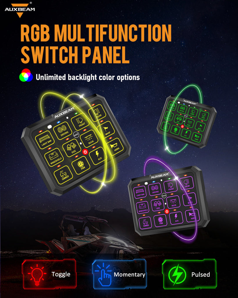 AC-1200 RGB Switch Panel with App & Remote Control (One-Sided Outlet)