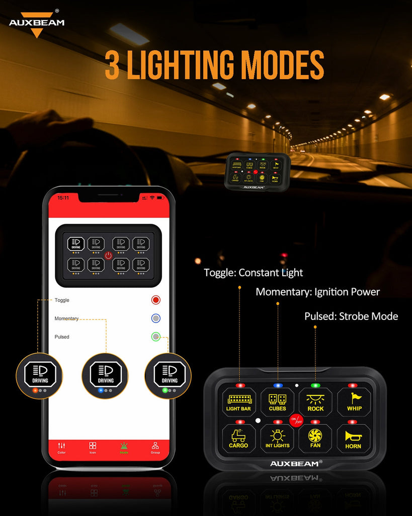 AR-820 RGB Switch Panel with App (Two-Sided Outlet)