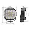 MASTER-T Series 9" Combo Beam Round Off-Road Lights with Amber Backlight
