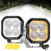 3 Inch 100 Watt Off Road POD Light With Additional Power Harness