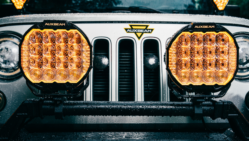MASTER-T Series 9" Combo Beam Round Off-Road Lights with Amber Backlight